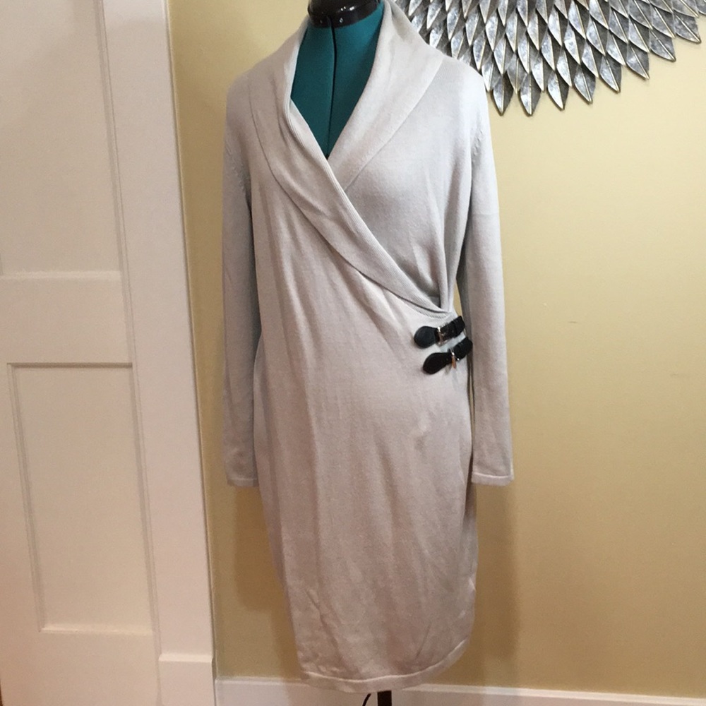Gray Wrap Dress by Ralph Lauren